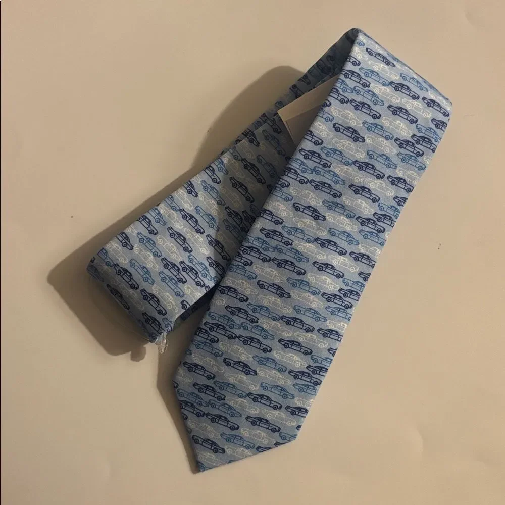 J. Crew Cotton Boys' Race Car Tie New With Tags ~ Size 52” ( length)